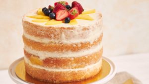 Torta de vainilla húmeda