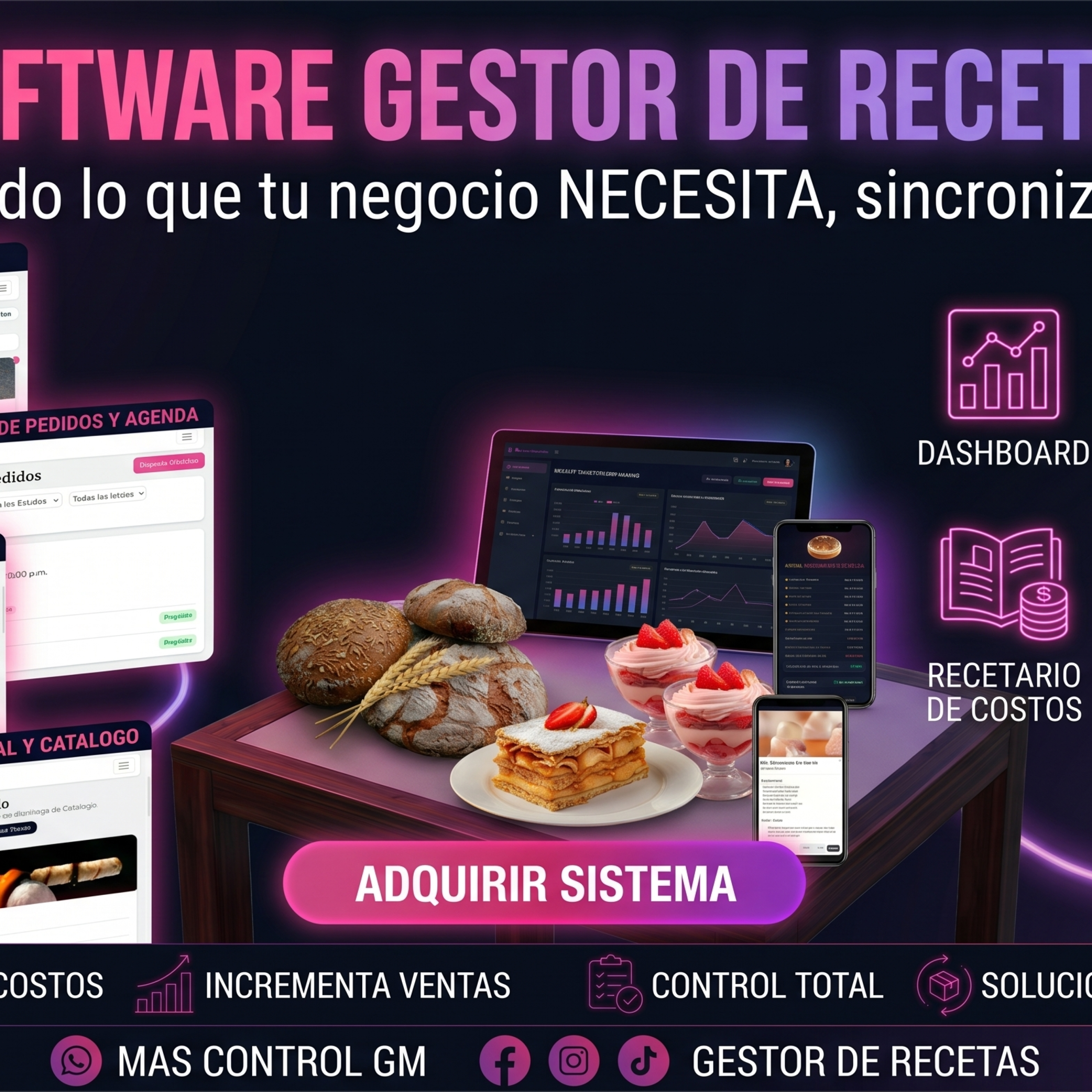 ERP Gastronómico para Panaderías y Reposterías